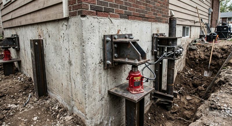 Foundation Pier Leveling in Columbus, OH