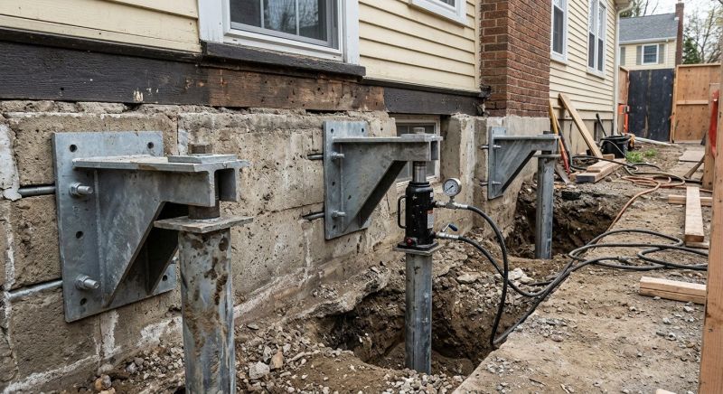 Foundation Pier Leveling in Columbus, OH