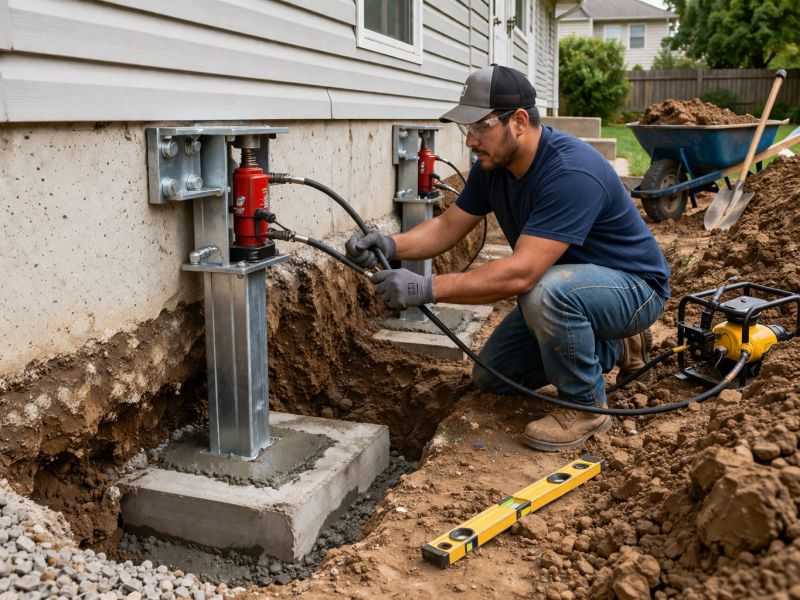 Foundation Pier Repair in Columbus, OH