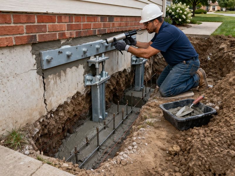 Sinking Foundation Repair in Sarasota, FL