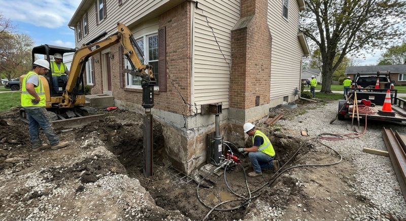 Sinking Foundation Repair in Greenville, SC